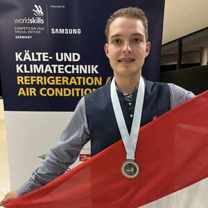 Patrick Danninger holt im „Skill“ Kälte- und Klimatechnik Silber – und damit die erste Medaille für Österreich