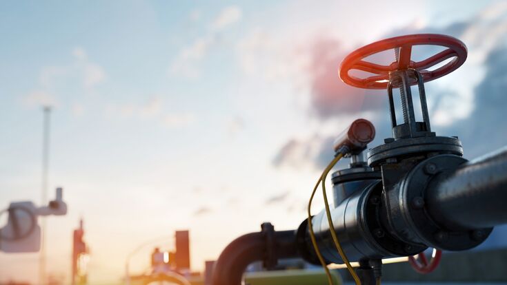 © Adobe Stock Gas Pipeline Gasleitung Green Gas Wasserstoff gas station Erneuerbare