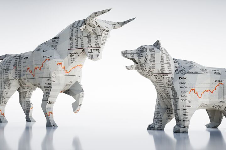 bull bear Boerse stier Baer stock market Börsengang