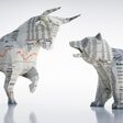 bull bear Boerse stier Baer stock market Börsengang