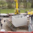 Heizzentrale im Erdreich