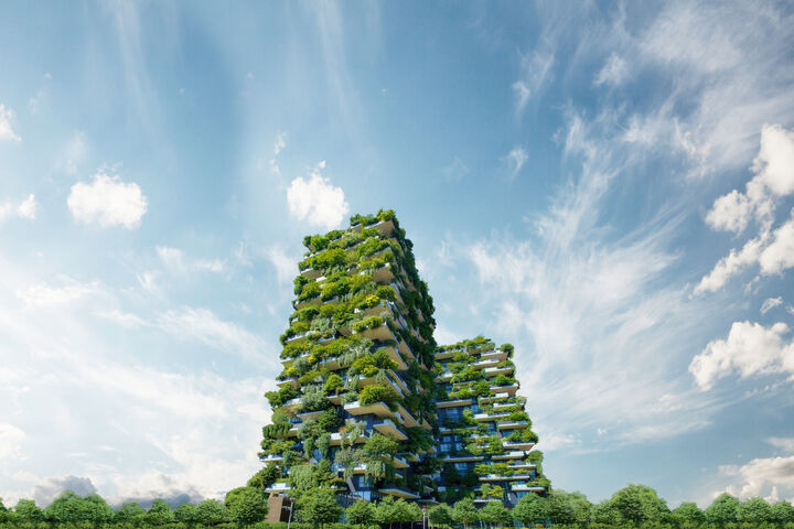 Bosco Verticale (Vertical Forest) in Milan city, Italy; Shutterstock ID 1440165473; Purchase Order: -