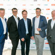 v.l.n.r.: Robert Pichler (TBH), Markus Gundendorfer (my-PV), Michael Monsberger (TU Graz),
Christoph Urschler (TBH) und Hans-Peter Moser (ODÖRFER HAUSTECHNIK KG) am energytalk Sommerfest