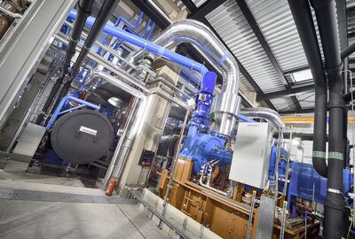 Großwärmepumpe nach Fertigstellung