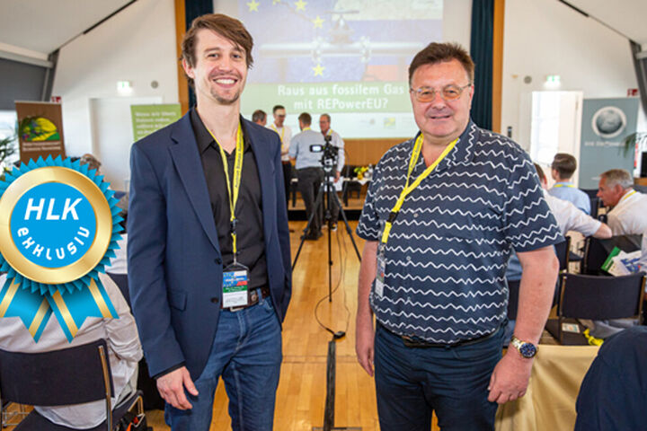 v.l.n.r.: Kristof Lutz, MA, HLK-Redakteur, führte mit DI. Gerald Stickler, Vorstandsmitglied "Energieplattform NÖ-SÜD/Schneebergland - Verein zur nachhaltigen Entwicklung der Region NÖ-SÜD/Schneebergland" und Mitgründer DÖGWA, ein exklusives Interview.