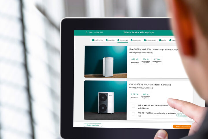Wärmepumpen Planungstool von Vaillant