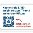 Kostenlose Live-Webinare zum Thema Wohnraumlüftung