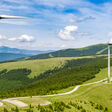 Blick über den Windpark Pretul