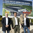 Spatenstich neues Produktionswerk Firma Windhager und M-Tec in Gmunden Foto: Mike Vogl - VOGL-PERSPEKTIVE.AT - 06.10.2022.Peter Huemer, Gernot Windhager, Stefan Gubi