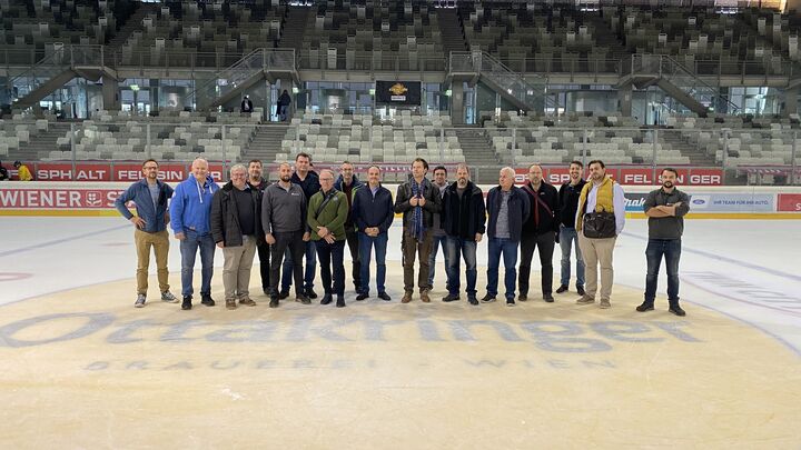 Wiener Kältestammtisch Besichtigung Eishalle der Vienna Capitals H. Erös/ÖGKT