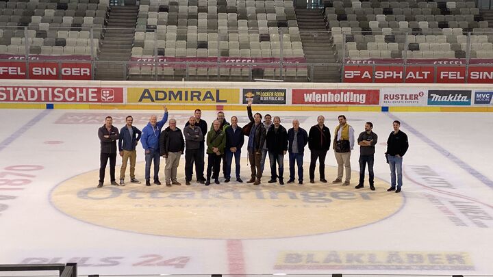 Wiener Kältestammtisch Besichtigung Eishalle der Vienna Capitals H. Erös/ÖGKT