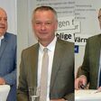 VÖK-Vorsitzender Mag. Helmut Weinwurm, Installateur-Bundesinnungsmeister Ing. Manfred Denk, NÖ-LH-Stv. Dr. Stephan Pernkopf