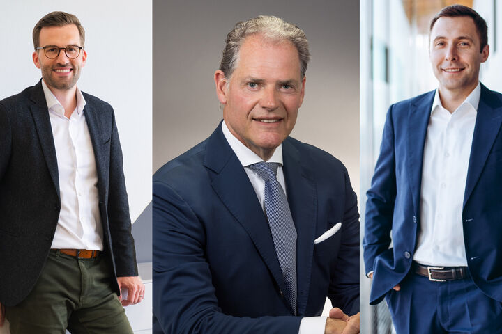 Die neuen BDH-Vorstände (v. l.)  Christian Sieg, Heinz-Werner Schmidt, Alexey Paliivets
