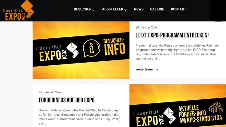 Frauenthal EXPO Rahmenprogramm