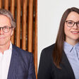 Stephan Heid, Heid und Partner Rechtsanwälte, Gründungs- und langjähriges Vorstandsmitglied der IG Lebenszyklus Bau und seine Nachfolgerin Magdalena Prem.