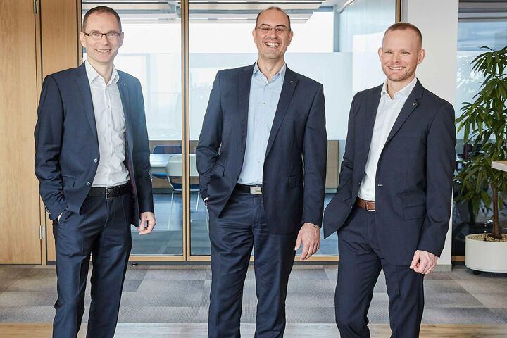 Markus Haas, Carl Lievens und Claus Albel von Daikin Österreich und Daikin Central Europe