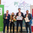 v.l.n.r. Manfred Hämmerle (imh GmbH), Anna-Lena Krabichler-Mark und Severin Sendlhofer (Montanuniversität Leoben) und Martin Graf (Energie Steiermark).
