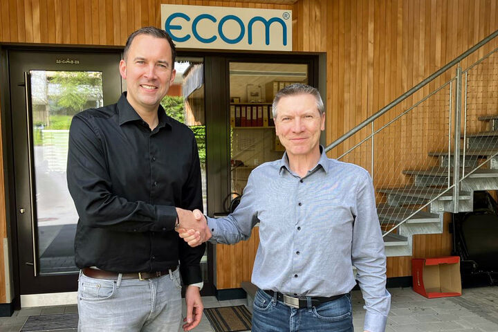 Matthias Platte, GF von ecom Austria, und Reinhard Winder