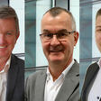 Helmut Berger, Thomas Nageler und Sebastian Hagen bei Panasonic Österreich