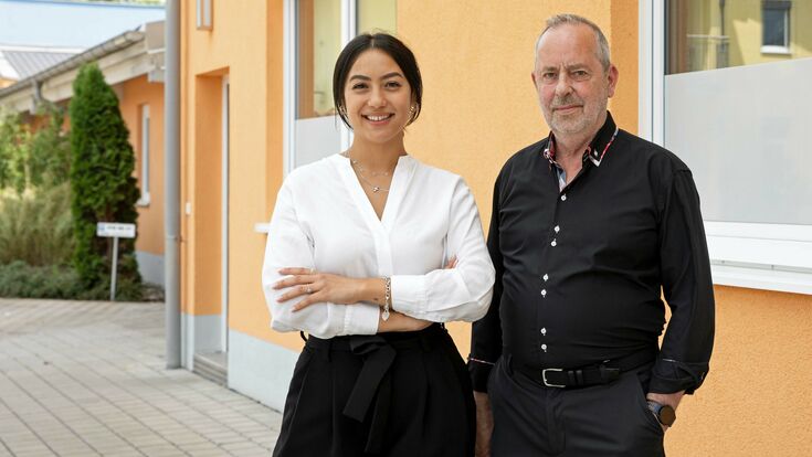 © Meltem Wärmerückgewinnung GmbH & Co. KG, Alling Vanessa Reynartz und Vater Armin Reynartz, Geschäftsführung von Meltem
