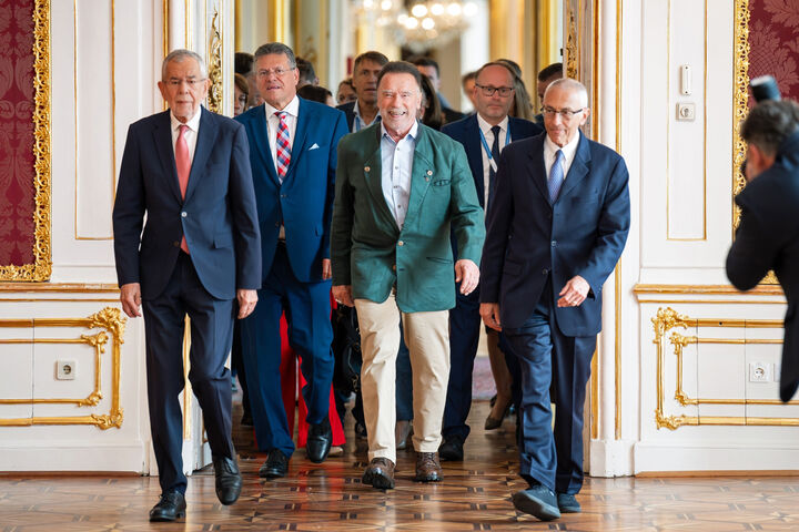 Austrian World Summit mit Bundespräsident Alexander van der Bellen und Arnold Schwarzenegger