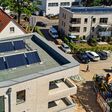 CPC-Röhrenkollektoren auf den beiden Gebäuden in Oldenburg