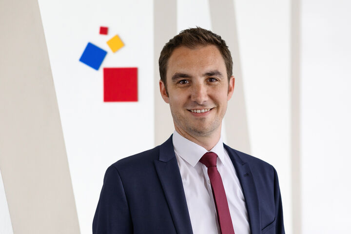Johannes Möller, neuer Bereichsleiter Building Technologies Shows, bei der Messe Frankfurt.
