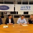 The site of the closing for Haier Smart Home's acquisition of Carrier's Commercial Refrigeration business