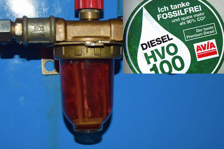 Heizöl-Filter, Plakette über HVO100