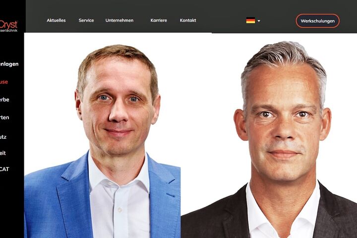 Sebastian Kwasny (li.) und Torsten Schmidt (re.) von WATERCryst