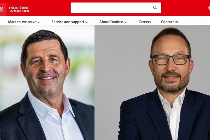Danfoss Webseite, Juergen Fischer, Kristian Strand