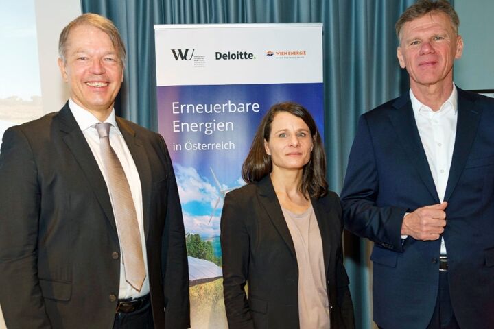 Gerhard Marterbauer (Deloitte Österreich), Nina Hampl (WU Wien) und Michael Strebl (Wien Energie)
