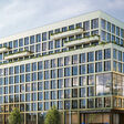 Blick auf das in Holzbauweise errichtete Leopoldquartier