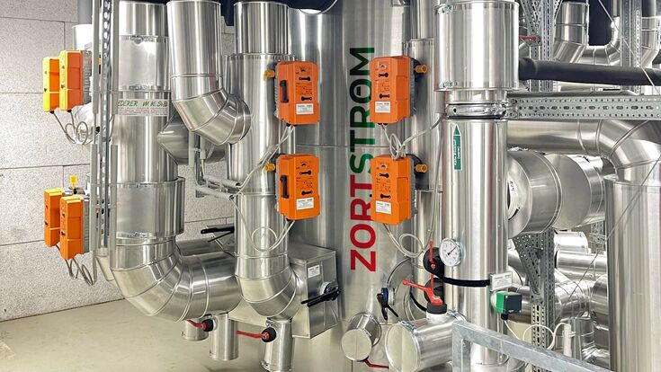 © Zortea Gebäudetechnik GmbH Beispiel einer installierten Zortström-Kälteanlage