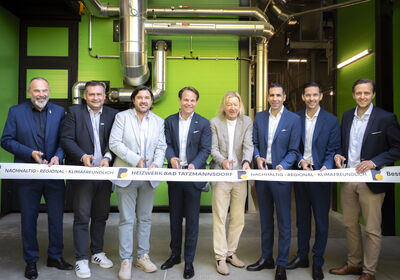 © Burgenland Energie Peter Prisching, Stefan Laimer, Hans Unger, Matthias Unger, Karl Reiter, Stephan Sharma, Matthias Lehner, Michael Weixelbraun bei der feierlichen Eröffnung