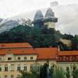Uhrturm und Kunsthaus in Graz