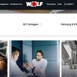 Webseite von Wolf für Fachleute in Deutschland