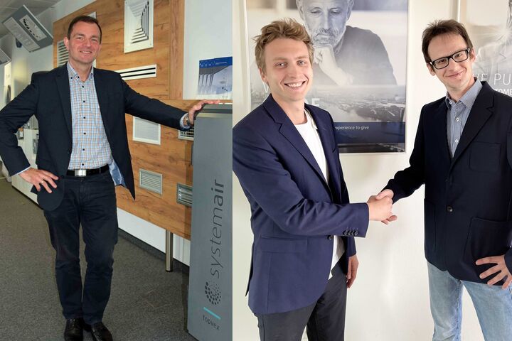 Ludwig Hauser, Daniel Schweiger, Stefan Schmalzbauer von Systemair Österreich (von links)