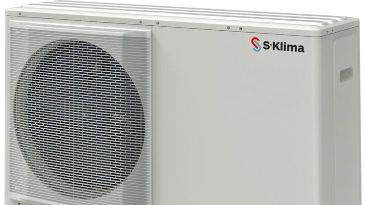 Außeneinheit der S-Klima Luft-/ Wasser-Wärmepumpe SAS von Stulz Austria