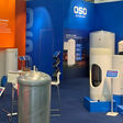 Warmwasserspeicher von OSO auf einem Messestand