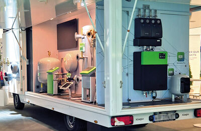 Heck des Reflex Cube mit installierter Greenbox