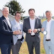 Nikolaus Sauer, Jürgen Czernohorszky, Bundesminister Norbert Totschnig, Paul Hellmeier beim Wasserbehälter Schafberg in Wien