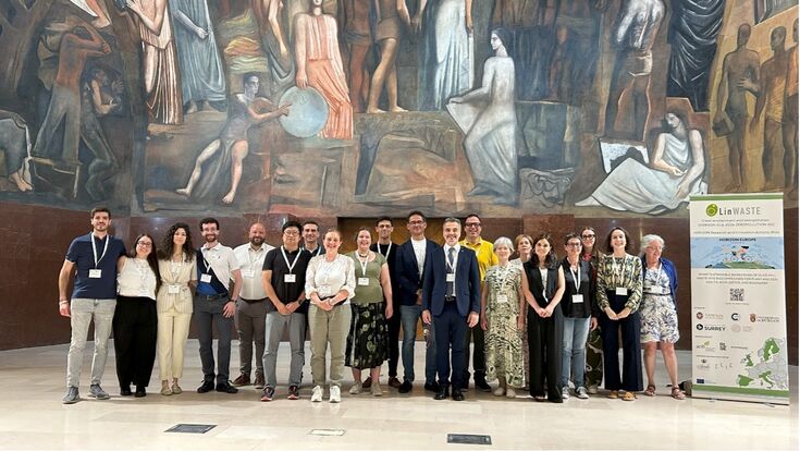 Forscherinnen und Forscher des EU Projekts OLINWASTE beim Kick-off Meeting in Rom