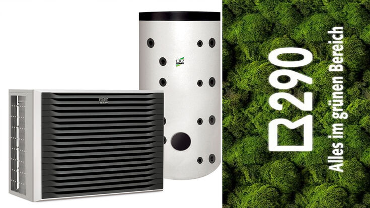 Monobloc-Wärmepumpe Serie WKM PRO mit R290 mit Speicherlösung von Remko