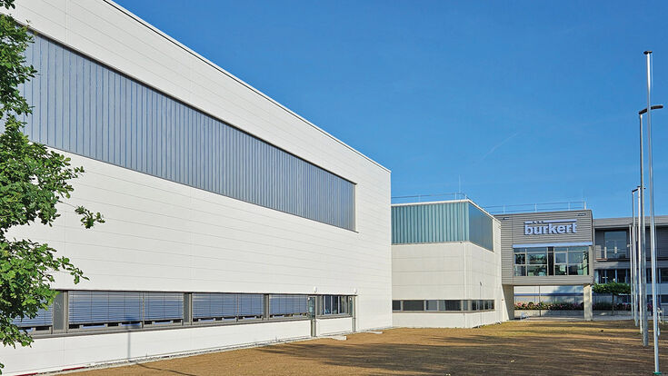 neues Gebäude von Bürkert am Standort Öhringen in Deutschland