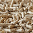 Holzbrennstoff Pellets, aus der Nähe betrachtet