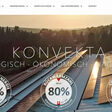 Screenshot der Webseite von Konvekta