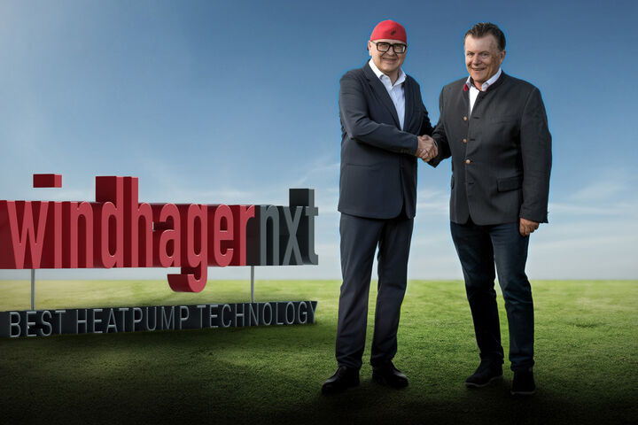 Andreas Weißenbacher (Windhager/ BHT) und Andrea Bangheri (Heliotherm)