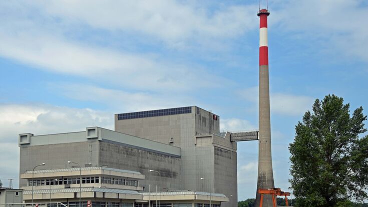 Außenblick auf das Atomkraft in Zwentendorf, Niederösterreich, Austragungsort des HLK-Tages am 13. November 2025