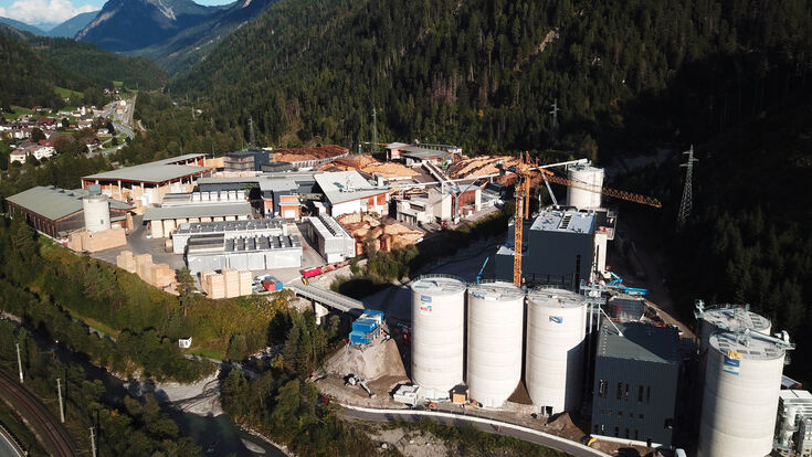 Das neue THEURL Pelletwerk in Assling, Tirol.